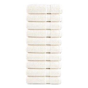 Премиум кърпи за ръце SOLUND 10 бр кремави 50x100 см 600 gsm