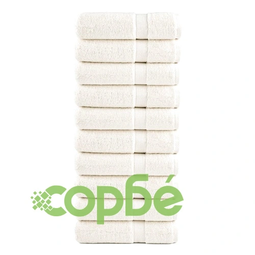 Премиум кърпи за баня SOLUND 10 бр кремави 70x140 см 600 gsm ➤ топ цена ➤ sorbe.bg