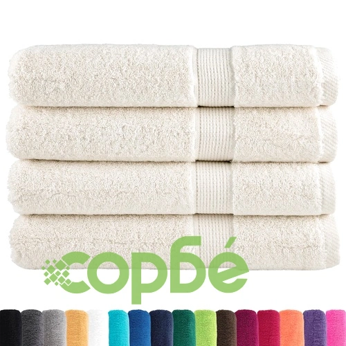 Премиум кърпи за сауна SOLUND 4 бр кремави 80x200 см 600 gsm ➤ топ цена ➤ sorbe.bg
