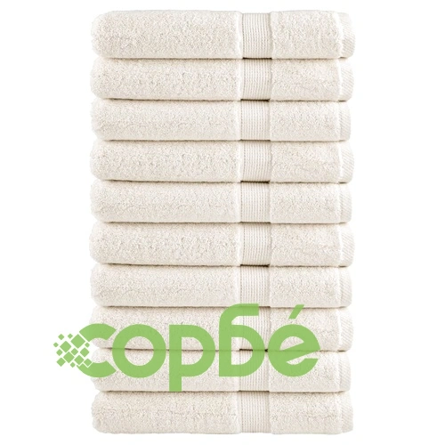 Премиум кърпи за сауна SOLUND 10 бр кремави 80x200 см 600 gsm ➤ топ цена ➤ sorbe.bg