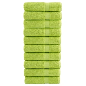 Премиум кърпи ръце SOLUND 10 бр ябълковозелени 50x100 см 600gsm