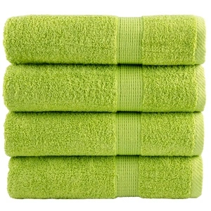 Премиум хавлиени кърпи SOLUND 4 бр зелени 100x150см 600 gsm