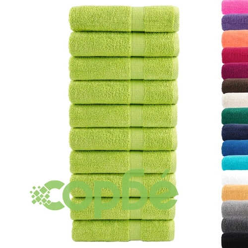 Премиум хавлиени кърпи SOLUND 10 бр зелени 100x150 см 600 gsm ➤ топ цена ➤ sorbe.bg