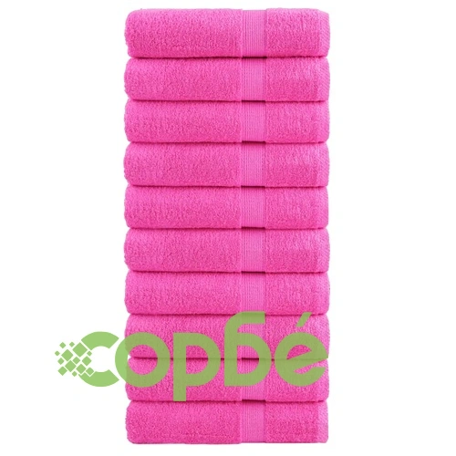 Премиум кърпи за баня SOLUND 10 бр розови 70x140 см 600 gsm ➤ топ цена ➤ sorbe.bg