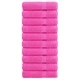 Премиум кърпи за баня SOLUND 10 бр розови 70x140 см 600 gsm