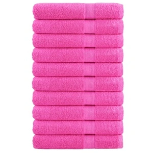 Премиум кърпи за сауна SOLUND 10 бр розови 80x200 см 600 gsm