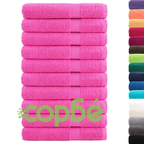 Премиум кърпи за сауна SOLUND 10 бр розови 80x200 см 600 gsm ➤ топ цена ➤ sorbe.bg