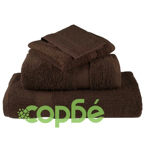 Премиум комплект хавлии от 12 части SOLUND кафяв 600 gsm ➤ топ цена ➤ sorbe.bg