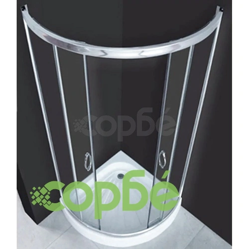 Душ кабина, 80 x 80 см, заоблена  ➤ топ цена ➤ sorbe.bg