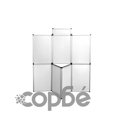 Пано / щанд за изложения, бяло, 180 х 200 см. ➤ топ цена ➤ sorbe.bg