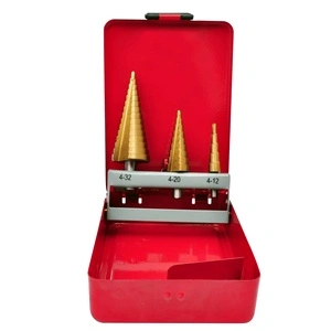 Комплект от 3 броя степенчати свредла HSS