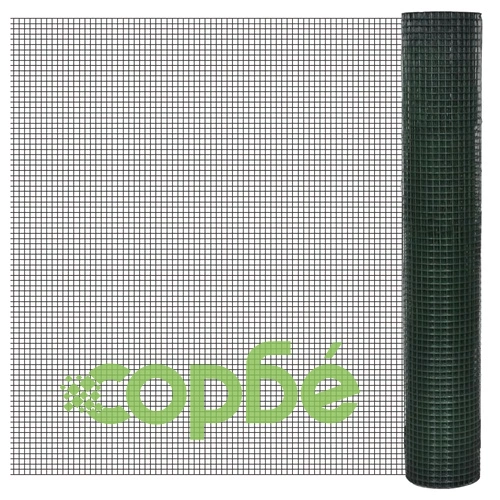 Кокошкарска мрежа, поцинкована с PVC покритие, 10x1 м, зелена ➤ топ цена ➤ sorbe.bg