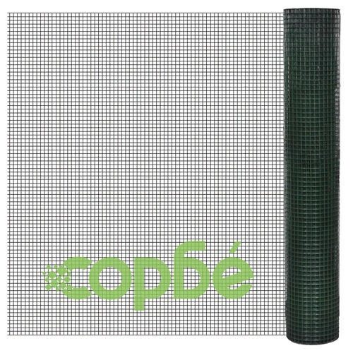 Кокошкарска мрежа, поцинкована с PVC покритие, 25x1 м, зелена ➤ топ цена ➤ sorbe.bg