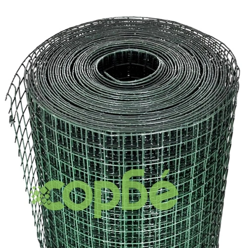 Кокошкарска мрежа, поцинкована с PVC покритие, 25x1 м, зелена ➤ топ цена ➤ sorbe.bg