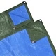 Защитно покривало от полиетилен, 10 х 10 м, 210 g/m2, цвят зелен/син