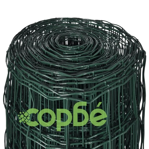 Оградна мрежа, стомана, 10 x 2 м, зелена ➤ топ цена ➤ sorbe.bg