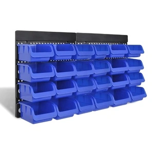 Комплект кошове за съхранение на вещи, 24 броя, цвят син