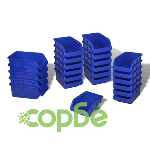 Комплект кошове за съхранение на вещи, 24 броя, цвят син ➤ топ цена ➤ sorbe.bg