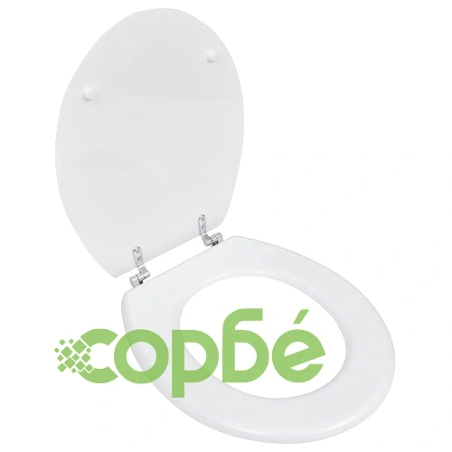 WC тоалетна седалка МДФ капак изчистен дизайн бяла ➤ топ цена ➤ sorbe.bg