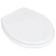 WC тоалетна седалка МДФ капак изчистен дизайн бяла