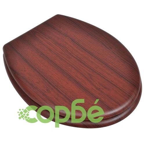 WC тоалетна седалка МДФ капак изчистен дизайн кафява ➤ топ цена ➤ sorbe.bg