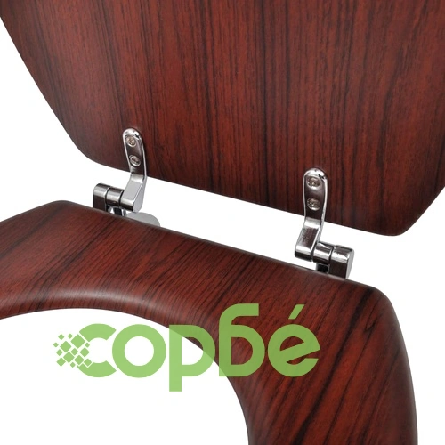 WC тоалетна седалка МДФ капак изчистен дизайн кафява ➤ топ цена ➤ sorbe.bg