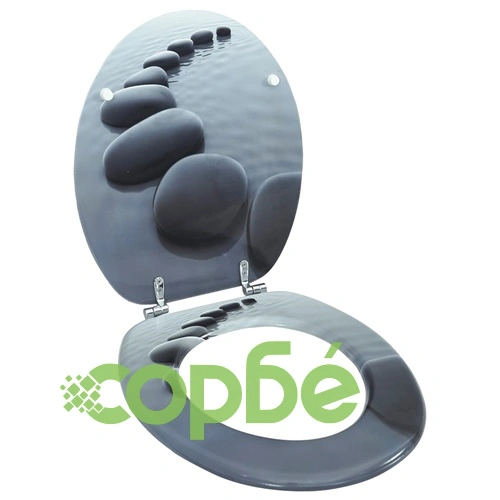 WC тоалетна седалка МДФ капак камъни ➤ топ цена ➤ sorbe.bg