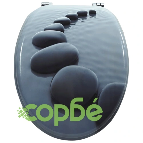 WC тоалетна седалка МДФ капак камъни ➤ топ цена ➤ sorbe.bg