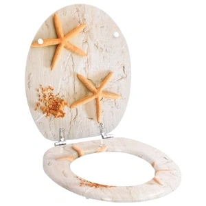 WC тоалетна седалка МДФ капак морски звезди