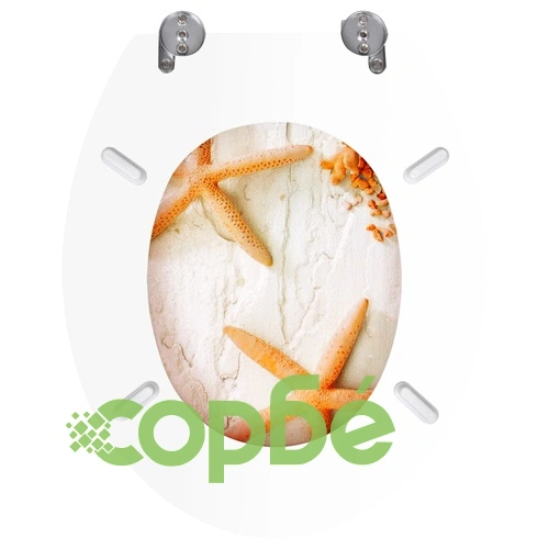 WC тоалетна седалка МДФ капак морски звезди ➤ топ цена ➤ sorbe.bg