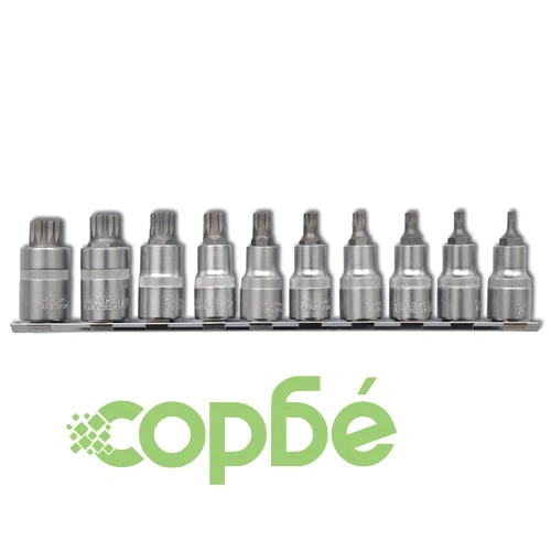 Комплект от 10 броя 12-гран гедоре вложки ➤ топ цена ➤ sorbe.bg