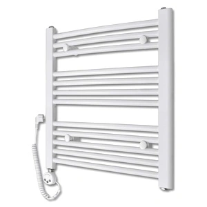 Електрически радиатор за баня, 300 W, извит дизайн, 600 х 764 мм