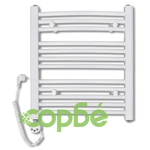Електрически радиатор за баня, 300 W, извит дизайн, 600 х 764 мм ➤ топ цена ➤ sorbe.bg