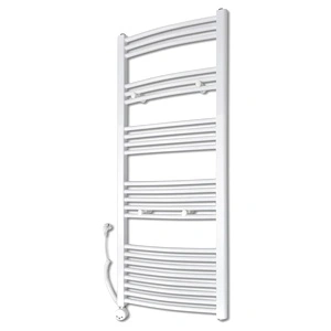 Електрически радиатор за баня, 1000 W, извит дизайн, 600 x 1424 мм
