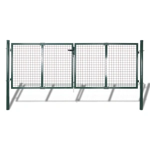 Стоманена оградна порта 289 x 100 см / 306 х 150 см