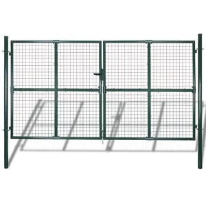 Градинска мрежеста оградна врата, 289 х 150 см / 306 х 200 см