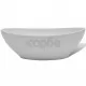 Луксозна керамична мивка с овална форма, бяла, 40x33 см