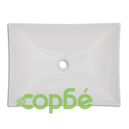 Керамична мивка в силно гланцирано бяло, за баня ➤ топ цена ➤ sorbe.bg