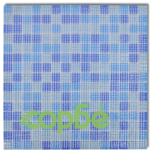 Плочки стъклена мозайка, цвят син и светлосин, 20 бр. (общо 2,14 кв.м) ➤ топ цена ➤ sorbe.bg