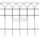 Ограда за тревни площи, прахово боядисана тел, 25х0,4 м