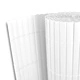 PVC ограда двулицева, летва с ширина 12 мм, 300 х 200 см, бяла
