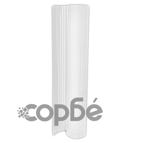 PVC ограда двулицева, летва с ширина 12 мм, 300 х 200 см, бяла ➤ топ цена ➤ sorbe.bg