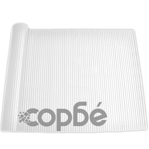PVC ограда двулицева, летва с ширина 12 мм, 500 х 200 см, бяла ➤ топ цена ➤ sorbe.bg