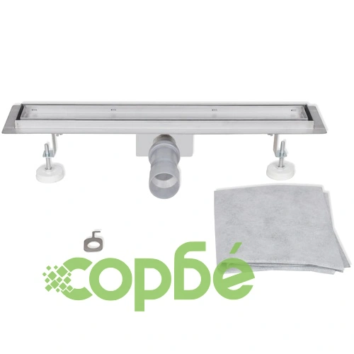 Линеен душ канал от неръждаема стомана, 540 х 110 мм ➤ топ цена ➤ sorbe.bg