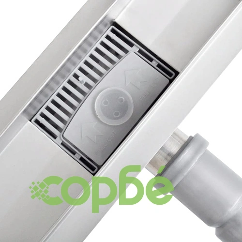 Линеен душ канал от неръждаема стомана, 840 х 110 мм ➤ топ цена ➤ sorbe.bg