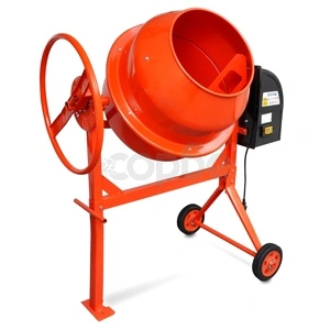 Бетонобъркачка стоманена 140 л 650 W, оранжева