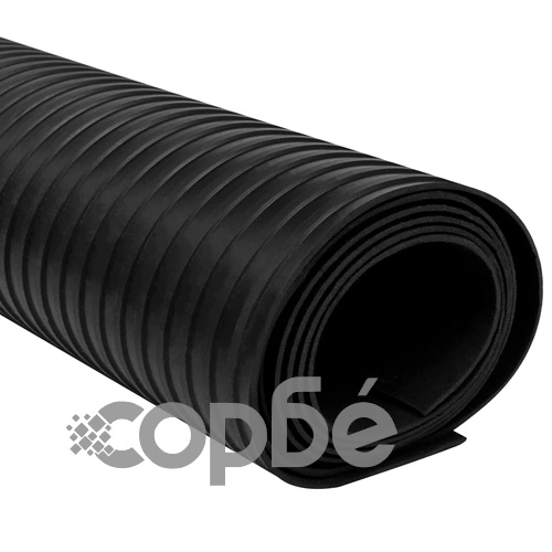 Гумена подова постелка против хлъзгане 2 x 1 м широко оребрена ➤ топ цена ➤ sorbe.bg