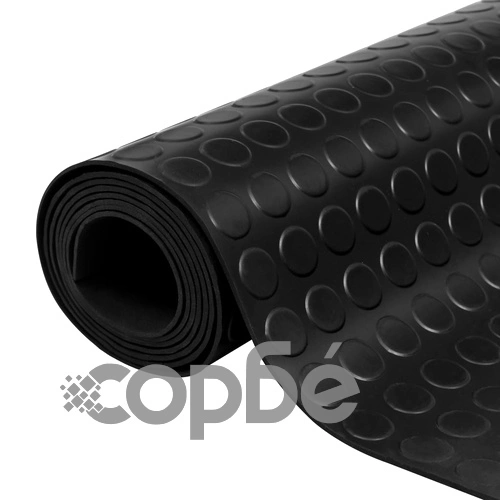 Гумена подова постелка против хлъзгане с точки 5 x 1 м ➤ топ цена ➤ sorbe.bg