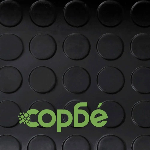 Гумена подова постелка против хлъзгане с точки 5 x 1 м ➤ топ цена ➤ sorbe.bg