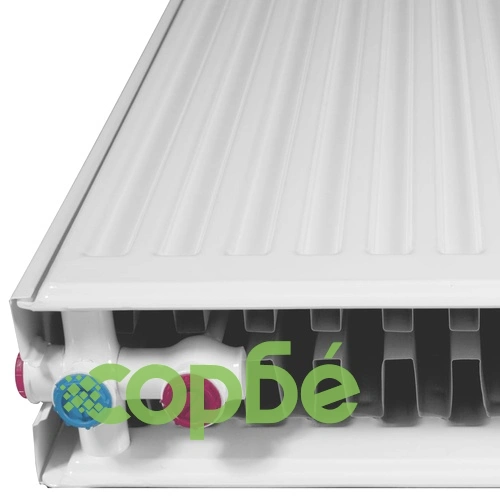 Стоманен радиатор, долни връзки, бял, 40 х 10 х 60 см. ➤ топ цена ➤ sorbe.bg